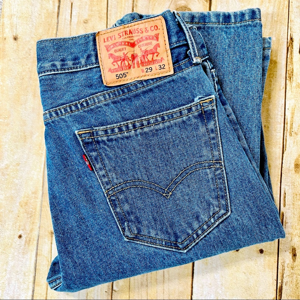 Levi’s 505™ Mens 29x32 Medium Wash Denim Jeans